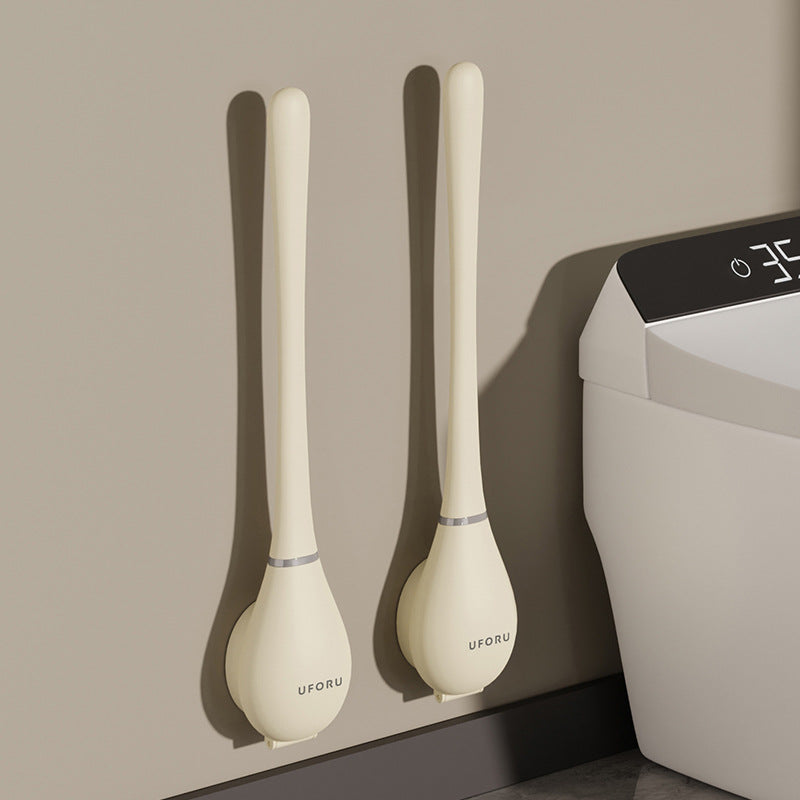 Picots en silicone de la brosse WC vus de près