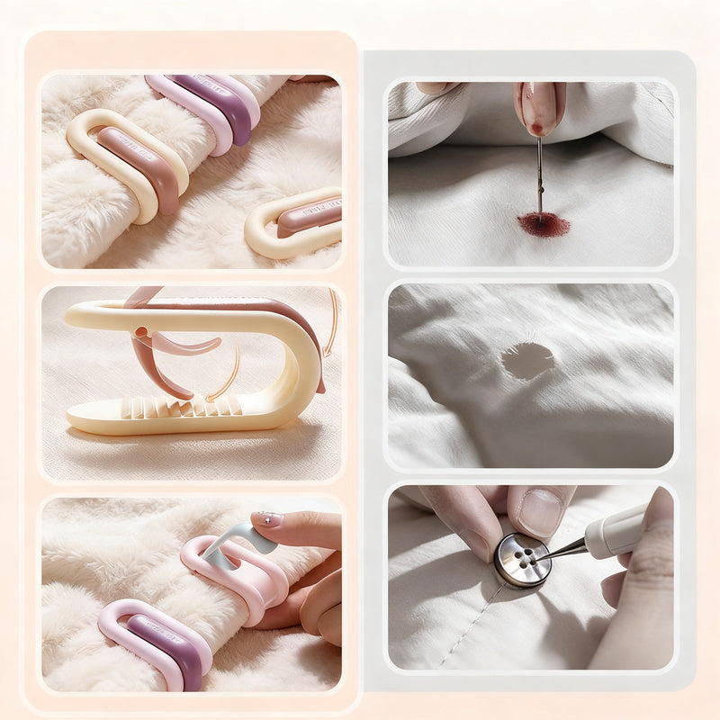 Pinces à couette sans aiguille en ABS pour maintenir la couette en place