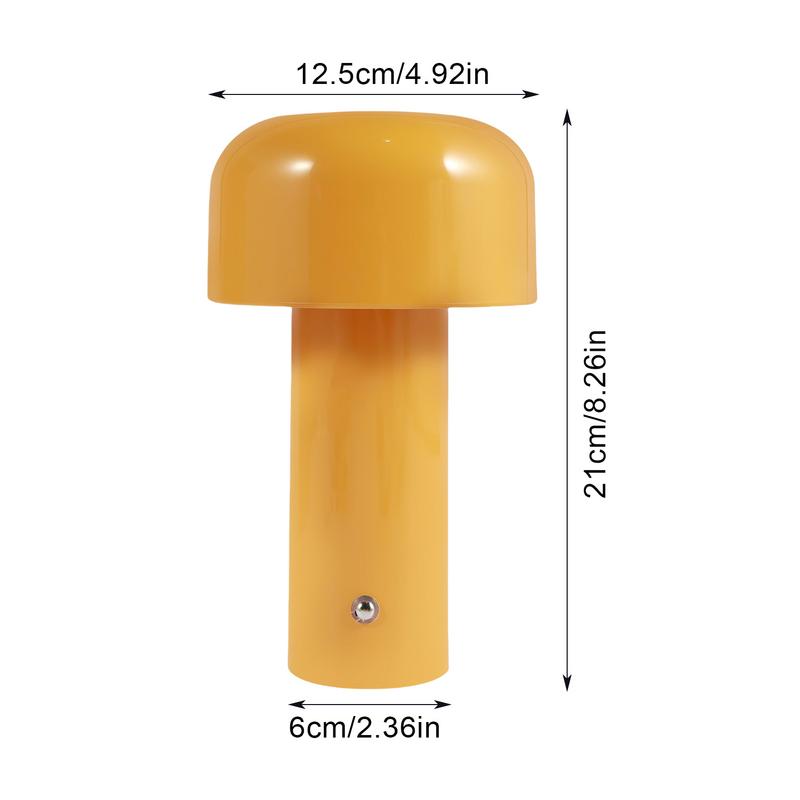 Lampe champignon LED nomade à poser sur une table