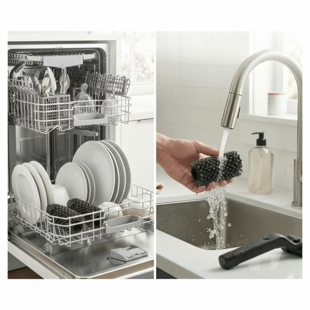 Brosse Grill'Éclat rinçable et compatible lave-vaisselle