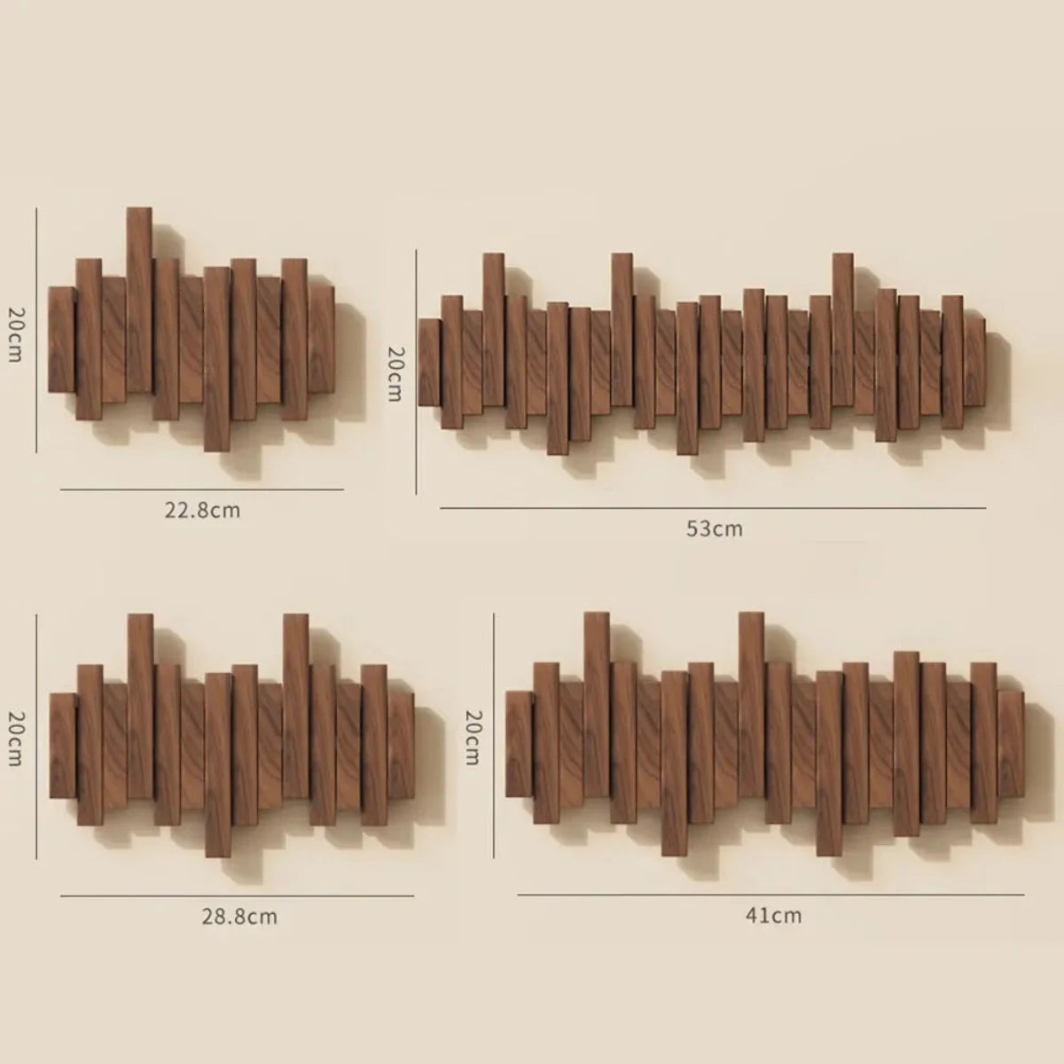 Porte-manteau mural en bois – image 8 sur 10