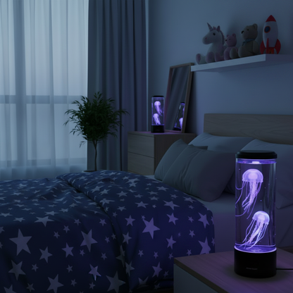 Lampe Méduse dans une chambre d'enfant