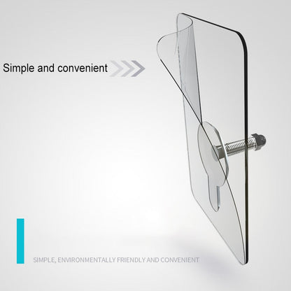 Crochet adhésif transparent de 12 mm