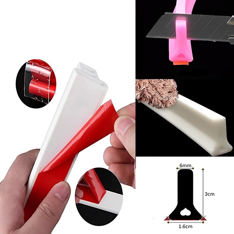 Bande de silicone pliée pour montrer sa souplesse