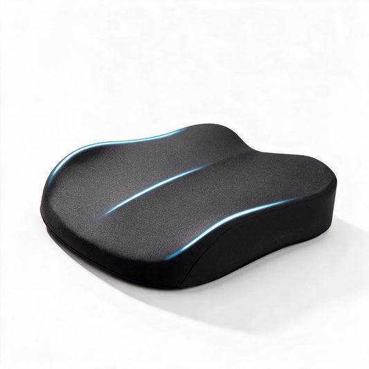 Coussin de siège en forme de coin posé sur une chaise de bureau