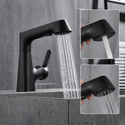 Robinet de lavabo en mode pluie
