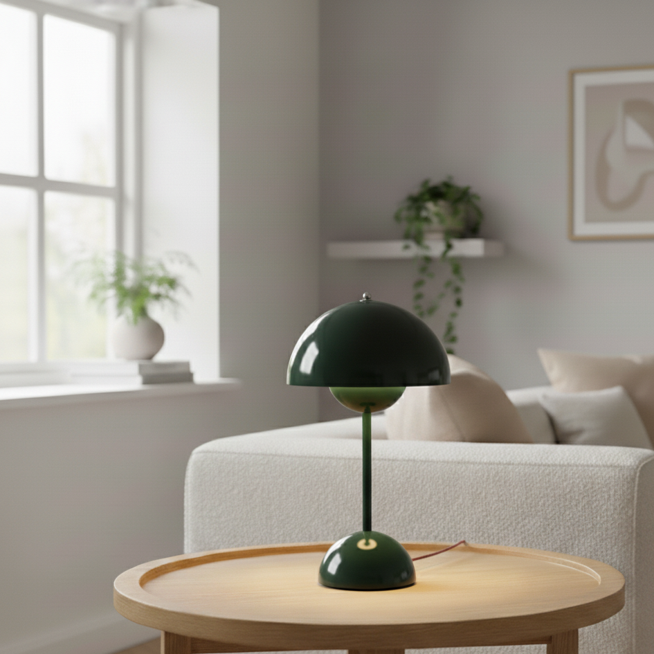 Lampe à poser LED tactile verte