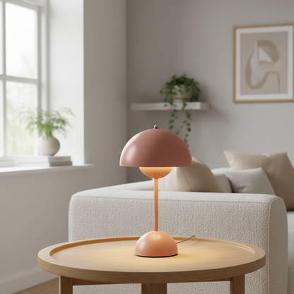Lampe à poser LED tactile rose