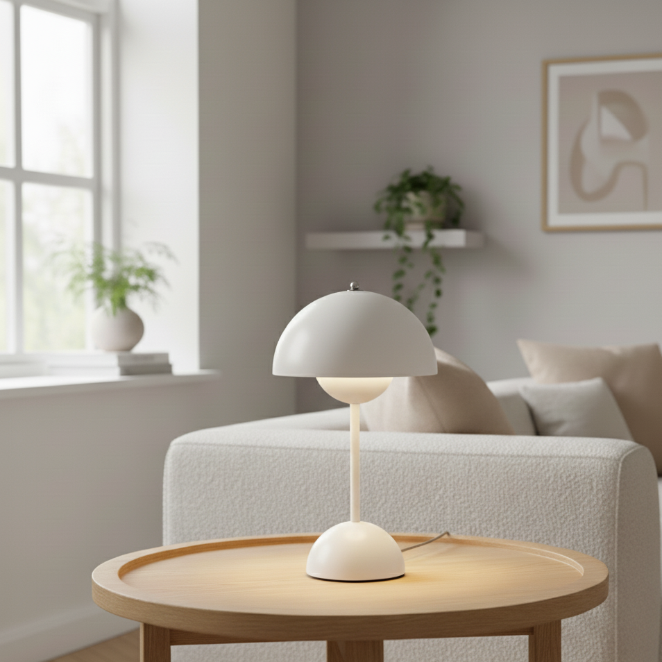 Lampe à poser LED tactile blanche