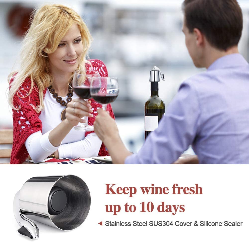 Détail du joint en silicone du bouchon à vin